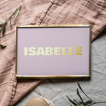 Impressions Dorure ROSE BLANC Moderne Gras TEXTE ÉDITABLE OR<br><div class="desc">BLUSH PINK Modern Bold TEXTE MODIFIABLE GOLD Foil Printes</div>