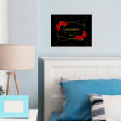 Impressions Dorure Rose rouge Noir et or Quinceañera (In situ (chambre))