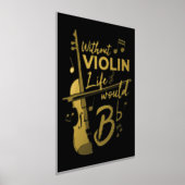 Impressions Dorure Sans Violon, La Vie Serait De L'Or Violoniste Plat (Poser)