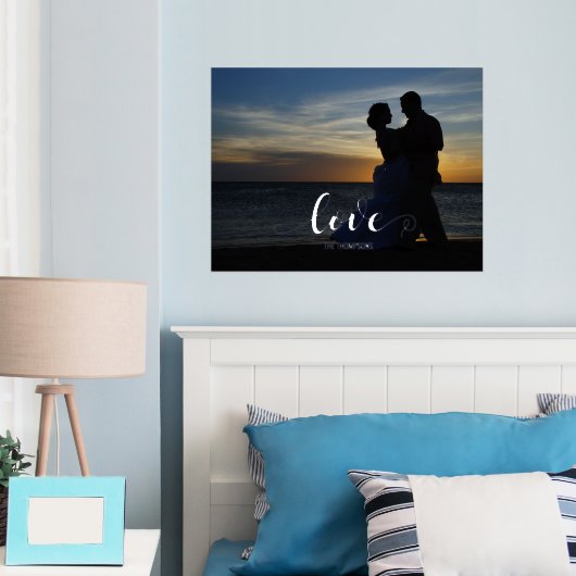 Impressions Dorure Script Love Horizontal Portrait Foil Prints (In situ (chambre))