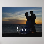 Impressions Dorure Script Love Horizontal Portrait Foil Prints (Recto)