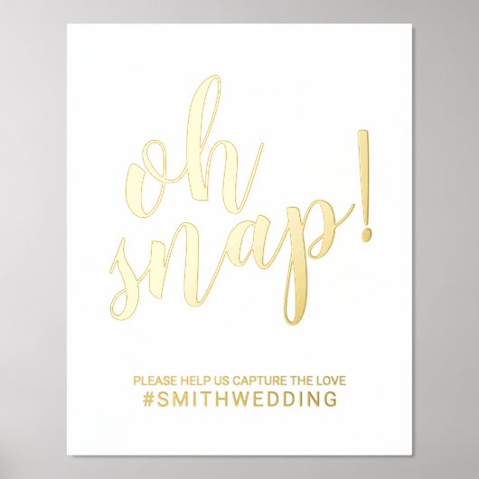 Impressions Dorure Script moderne Oh Snap Mariage Gold (Recto)