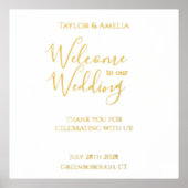 Impressions Dorure Signe mariage Script élégant Real Gold Foil (Recto)
