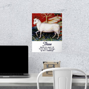 Impressions Dorure Signe Zodiac Bélier le bélier fête d'anniversaire