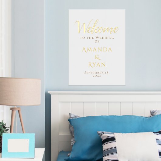 Impressions Dorure Simple élégance Script Mariage or (In situ (chambre))