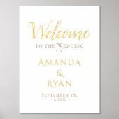 Impressions Dorure Simple élégance Script Mariage or (Recto)