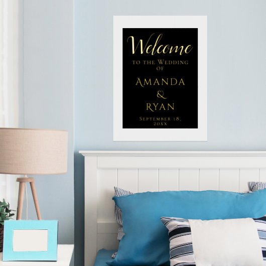 Impressions Dorure Simple élégance Script Mariage or (In situ (chambre))