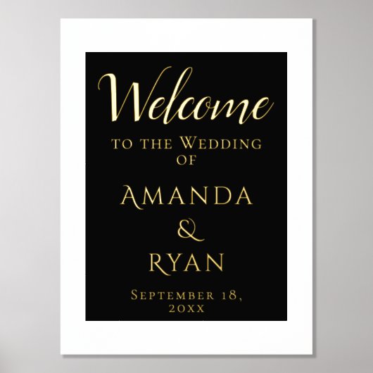 Impressions Dorure Simple élégance Script Mariage or (Recto)