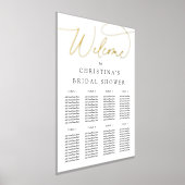 Impressions Dorure Simple élégant Script Foil Welcome & Seating Chart (Poser)
