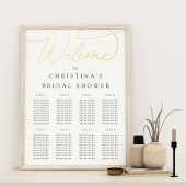 Impressions Dorure Simple élégant Script Foil Welcome & Seating Chart