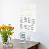 Impressions Dorure Simple élégant Script Foil Welcome & Seating Chart (Couchage (Cuisine))