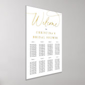 Impressions Dorure Simple élégant Script Foil Welcome & Seating Chart (Poser)