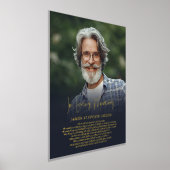 Impressions Dorure Simple En Mémoire Amoureuse Psalm Photo Mémorial (Poser)