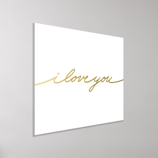 Impressions Dorure Simple et brillant Je t'aime (Poser)