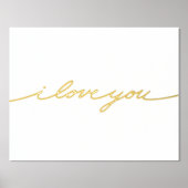 Impressions Dorure Simple et brillant Je t'aime (Recto)