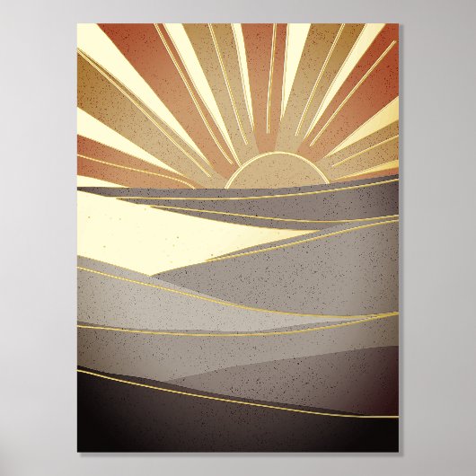 Impressions Dorure Soleil désert (Recto)