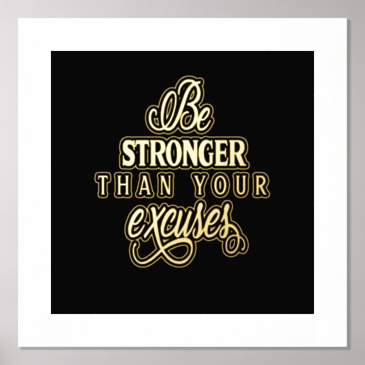 Impressions Dorure Soyez Plus Forte Que Vos Excuses (Recto)