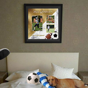 Impressions Dorure Sportif photo personnalisée Souvenirs de graduatio