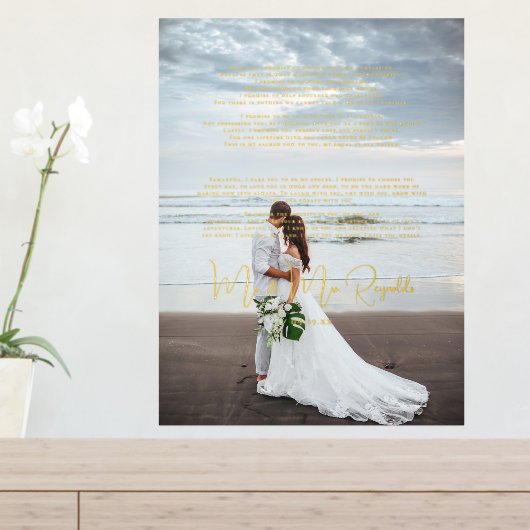 Impressions Dorure Superposition Vows mariage | Photo Mariage (In Situ (Tableau d'Entrée))
