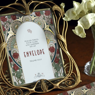 Impressions Dorure Symbole de mariage vintage de l'enveloppe d'or de 