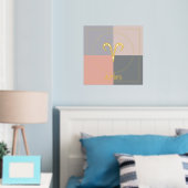 Impressions Dorure SYMBOLE Étoile Zodiaque Aries Or rose gris (In situ (chambre))