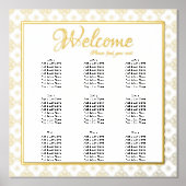 Impressions Dorure Tableau de sièges formels complexes - Mariage (Recto)