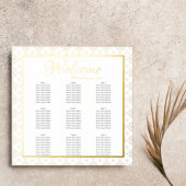 Impressions Dorure Tableau de sièges formels complexes - Mariage