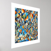 Impressions Dorure Tableau inspiration cubiste (Poser)