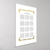 Impressions Dorure tableau mariage classique plan de siège or (Poser)