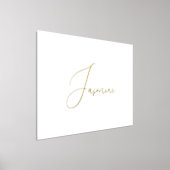 Impressions Dorure Texte de calligraphie or modifiable | Noms (Poser)