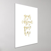 Impressions Dorure Texte de devis personnalisé Gold (Poser)