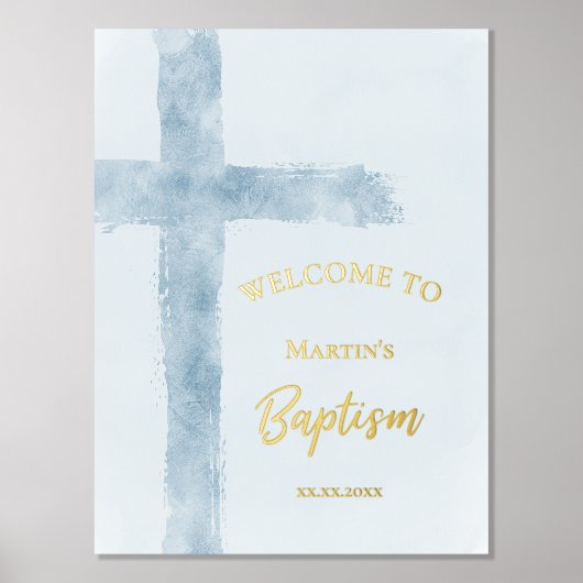 Impressions Dorure texte du dossier Baptême signe de bienvenue (Recto)