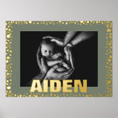 Impressions Dorure TEXTE gras moderne PEBBLES OR ET MOSS Photo (Recto)