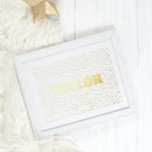 Impressions Dorure Tiny Stars Moderne Gras TEXTE ÉDITABLE OR<br><div class="desc">Tiny Stars Moderne Gras TEXTE MODIFIABLE GOLD Foil Prints</div>
