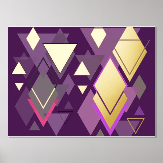 Impressions Dorure triangle or violet de luxe formes réelles (Recto)