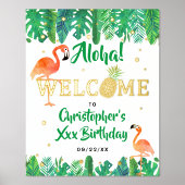 Impressions Dorure Tropical Summer Beach Luau Boys Anniversaire Bienv (Recto)
