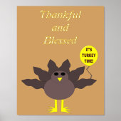 Impressions Dorure Turquie Heure Thanksgiving Custom (Recto)