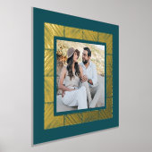 Impressions Dorure Turquoise Green Herringbone personnalisé Photo Far (Poser)