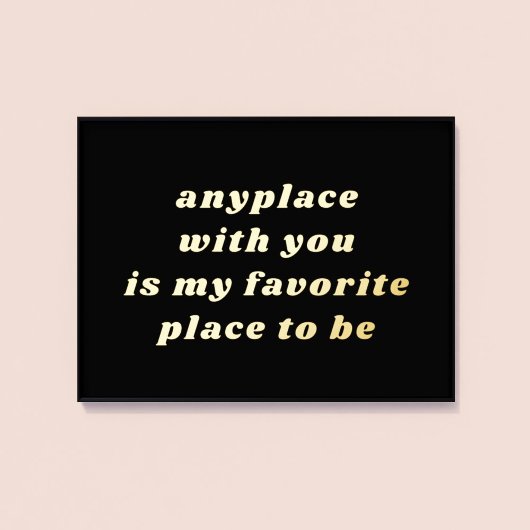 Impressions Dorure Typographie moderne Sweet Romantique Noir + Or