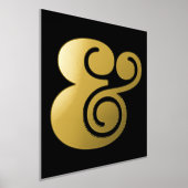 Impressions Dorure Typographie noire moderne Big Ampersand Gold (Poser)