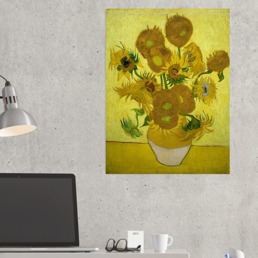 Impressions Dorure Van Gogh - Sunflowers, 4ème version, répétition (In situ (Bureau 2))