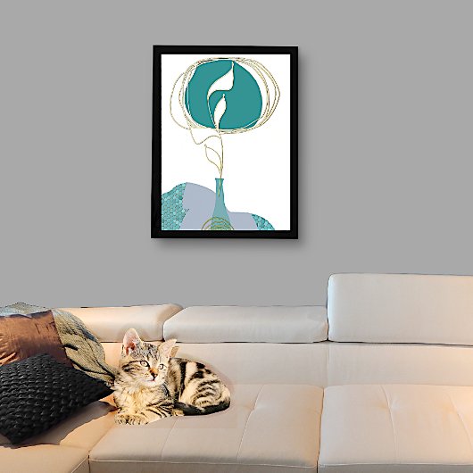 Impressions Dorure Vase Turquoise