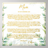 Impressions Dorure Véritable Foil Parents de mariée Groom Maman Papa  (Recto)