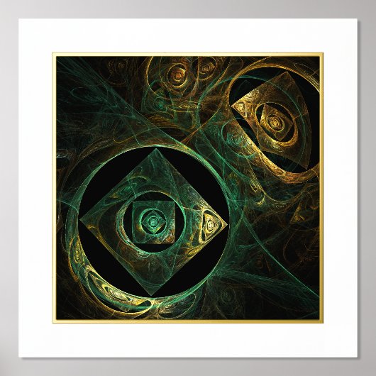 Impressions Dorure Vibrations magiques Art Abstrait (Recto)