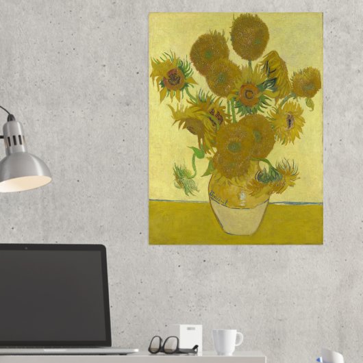 Impressions Dorure Vincent Van Gogh - Tournesols, quatrième version (In situ (Bureau 2))