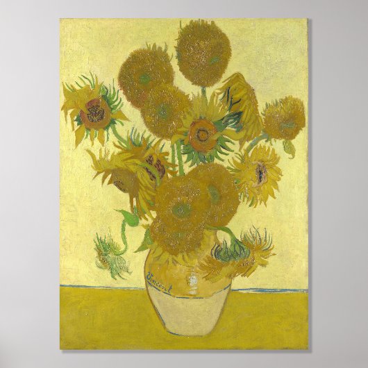 Impressions Dorure Vincent Van Gogh - Tournesols, quatrième version (Recto)