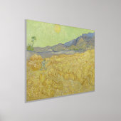 Impressions Dorure Vincent Van Gogh, Wheatfield Avec Une Faucheuse (Poser)