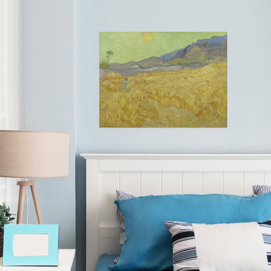 Impressions Dorure Vincent Van Gogh, Wheatfield Avec Une Faucheuse (In situ (chambre))