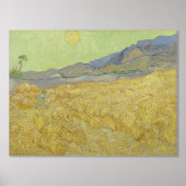 Impressions Dorure Vincent Van Gogh, Wheatfield Avec Une Faucheuse (Recto)