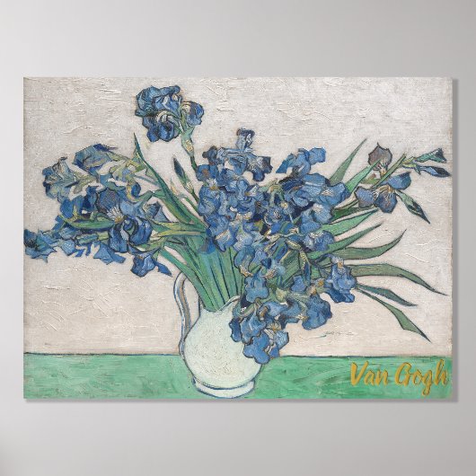 Impressions Dorure Vintage Van Gogh Irises (Recto)
